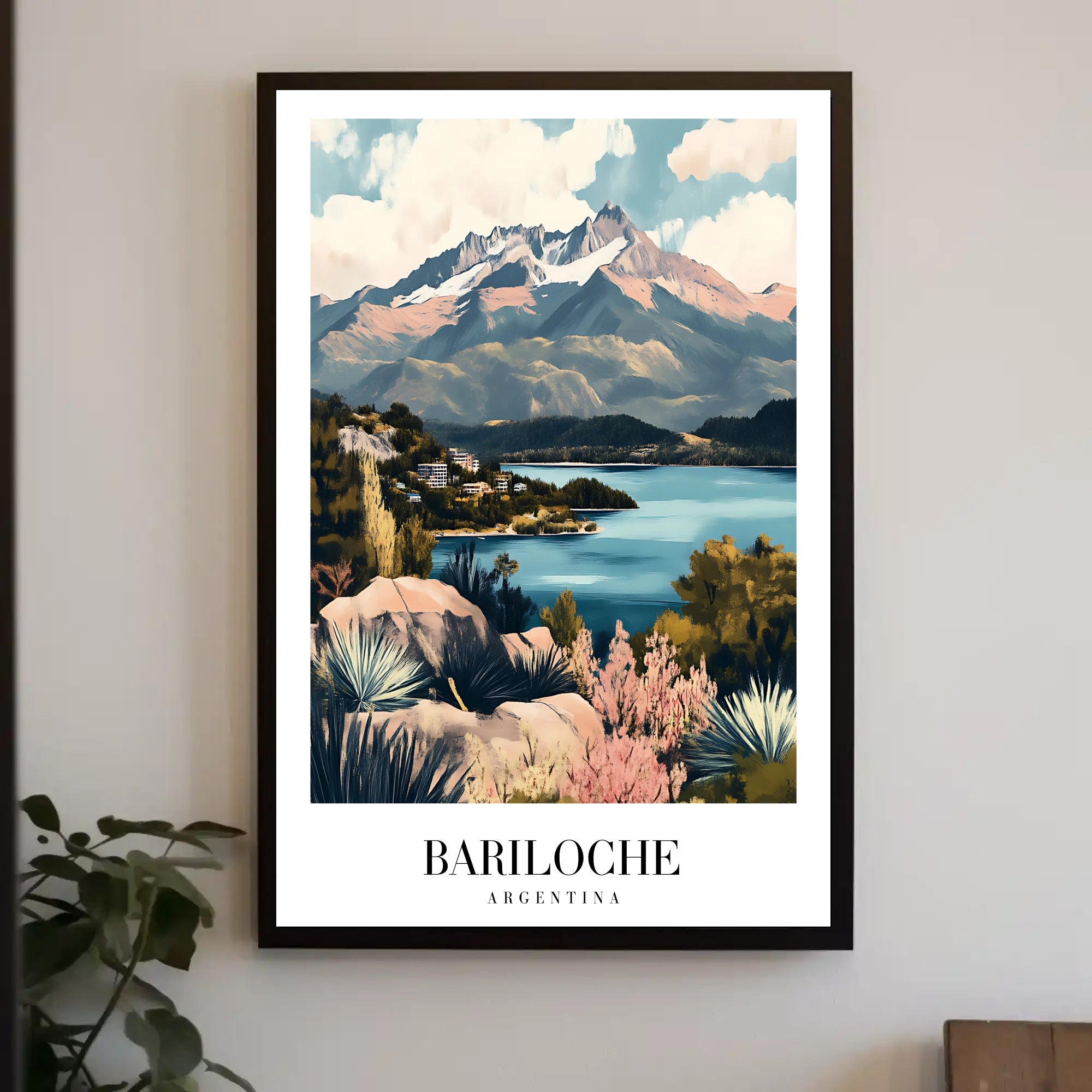 Bariloche Scenic Landscape Travel Poster PosterGoat