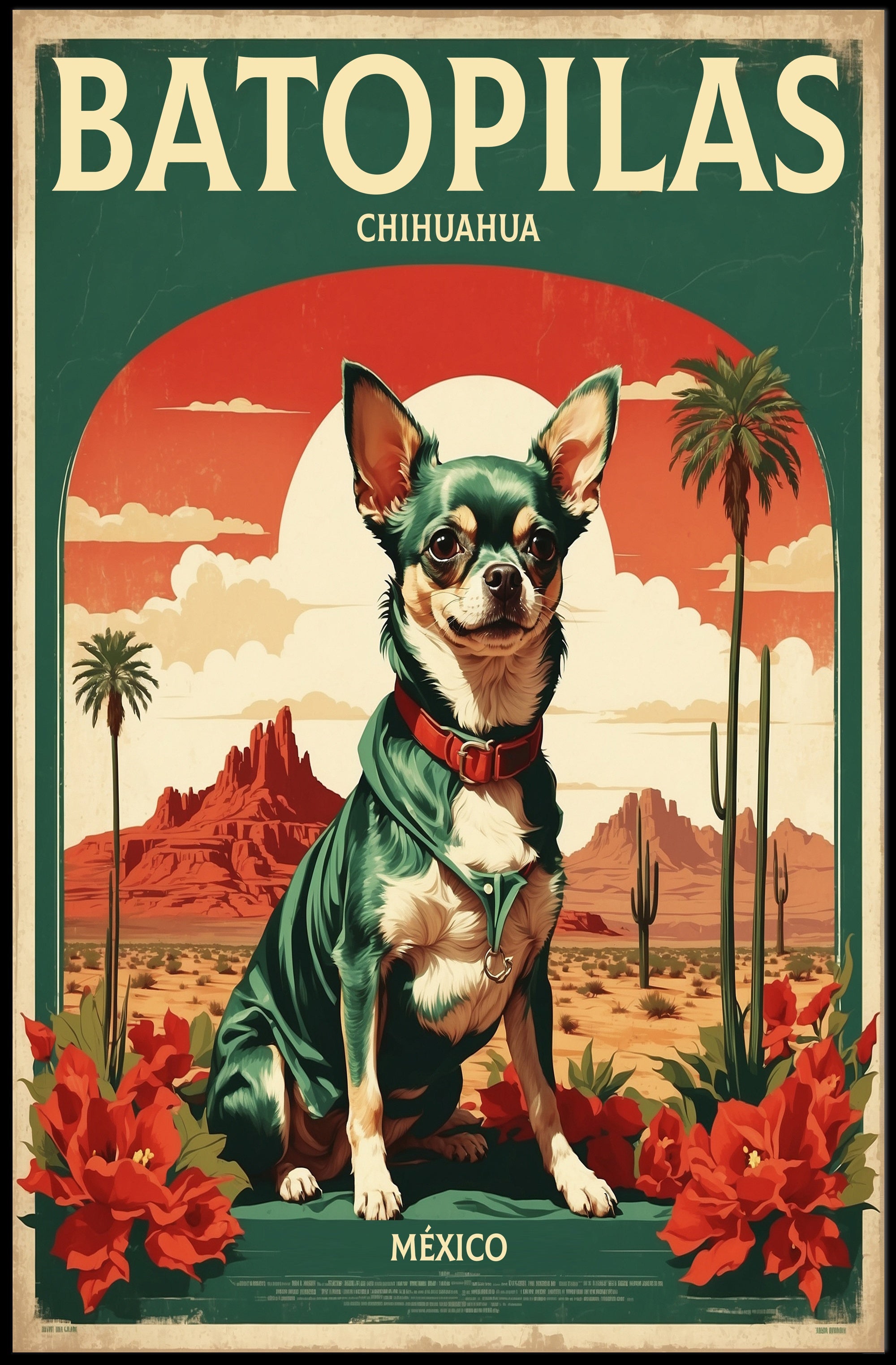 Batopilas Journey Retro Art Travel Poster PosterGoat