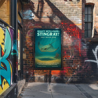 Beauty With A Barb Stingray Poster PosterGoat