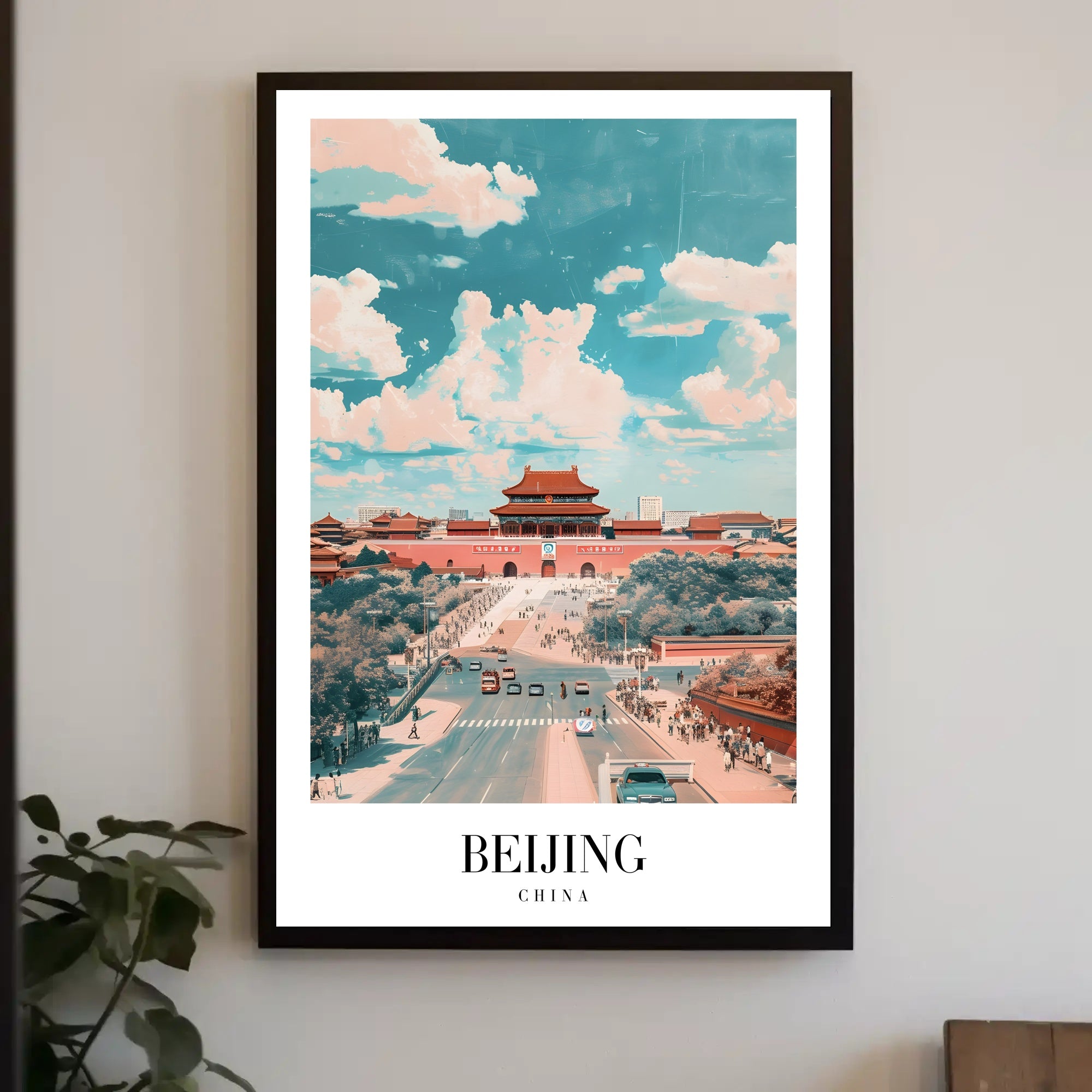 Beijing Architectural Dreamscape Poster - Urban or Cityscape Poster PosterGoat