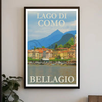 Bellagio Lake Como Vintage Travel Poster PosterGoat
