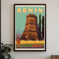 Benin Cultural Adventure Vintage Travel Poster PosterGoat