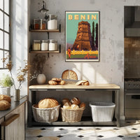 Benin Cultural Adventure Vintage Travel Poster PosterGoat