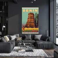 Benin Cultural Adventure Vintage Travel Poster PosterGoat