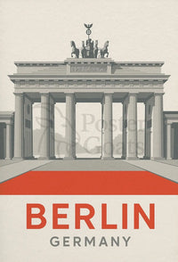Berlin Landmark Minimalist Travel Art Print PosterGoat