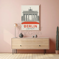 Berlin Landmark Minimalist Travel Art Print PosterGoat