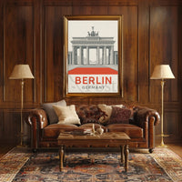 Berlin Landmark Minimalist Travel Art Print PosterGoat