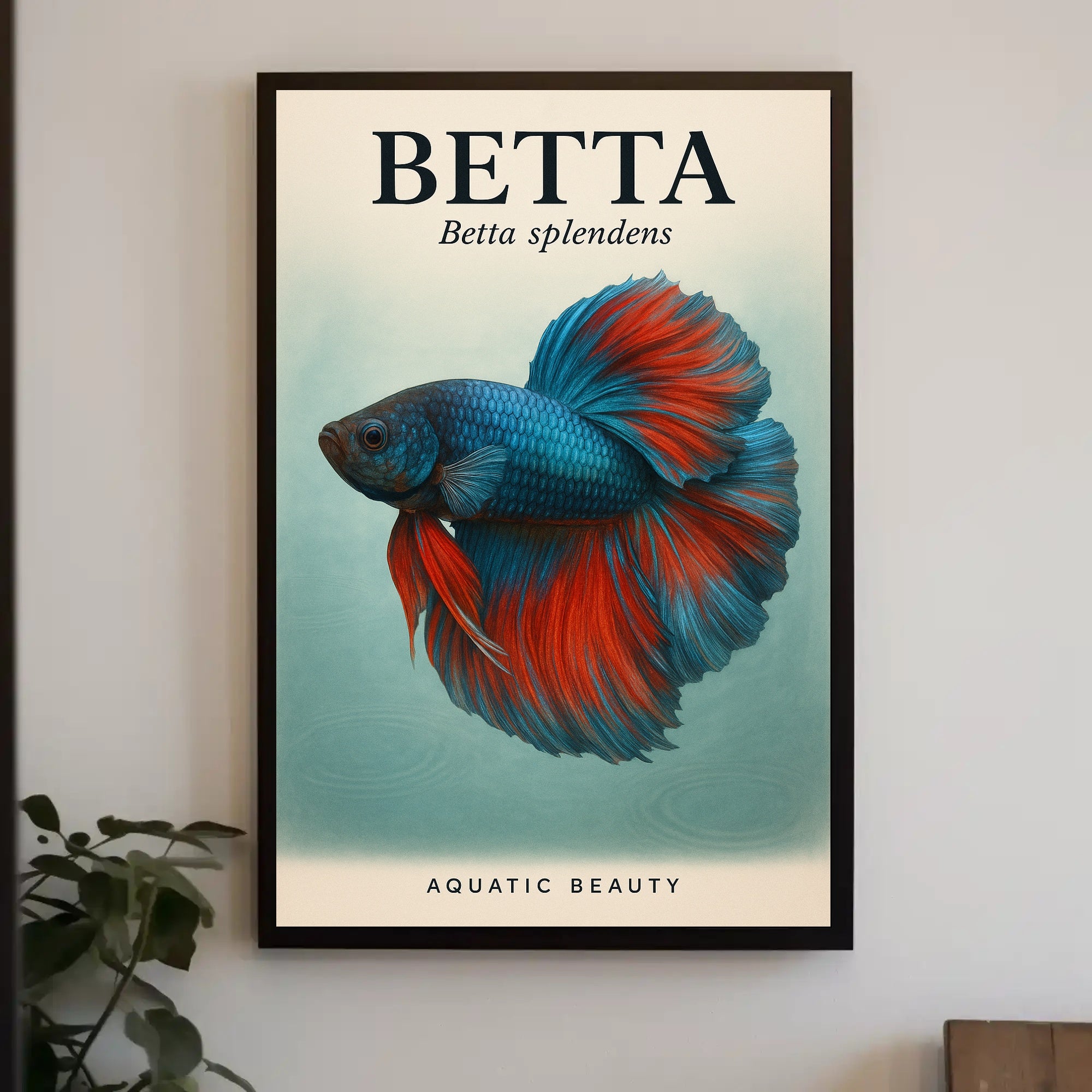Betta Splendens Aquatic Beauty Poster PosterGoat