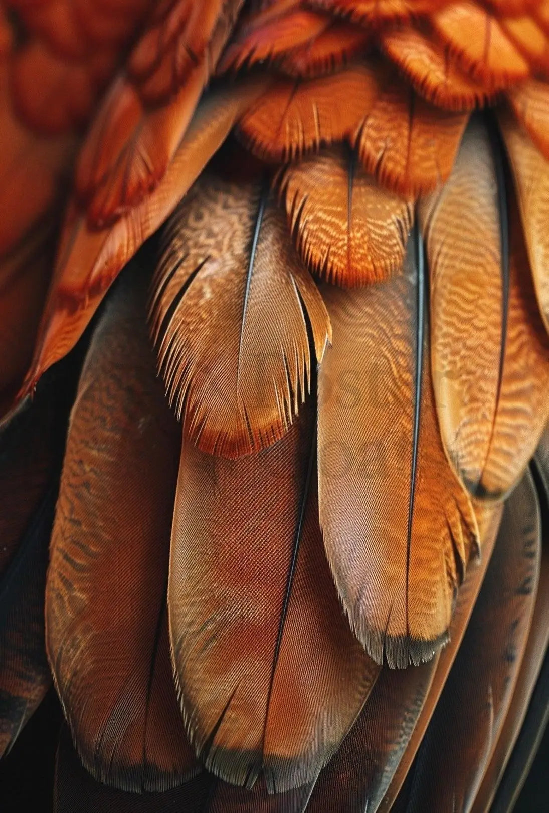 Bird Feather Pattern in Nature Animal Poster PosterGoat
