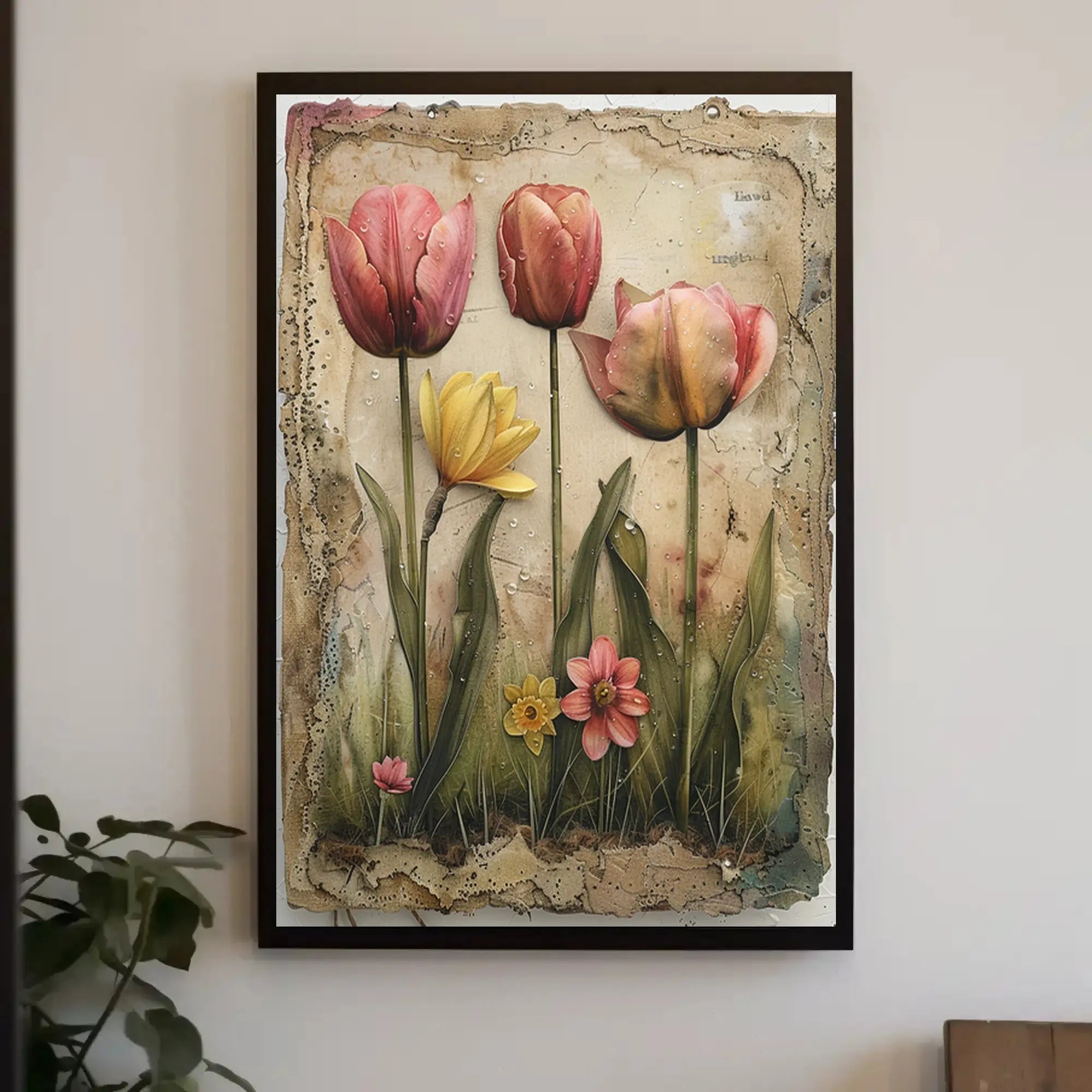 Blooming Floral Garden Painting Print Artistic Poster PosterGoat