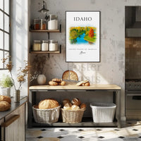 Boise Idaho Autumn Scene Travel Poster PosterGoat