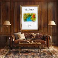 Boise Idaho Autumn Scene Travel Poster PosterGoat