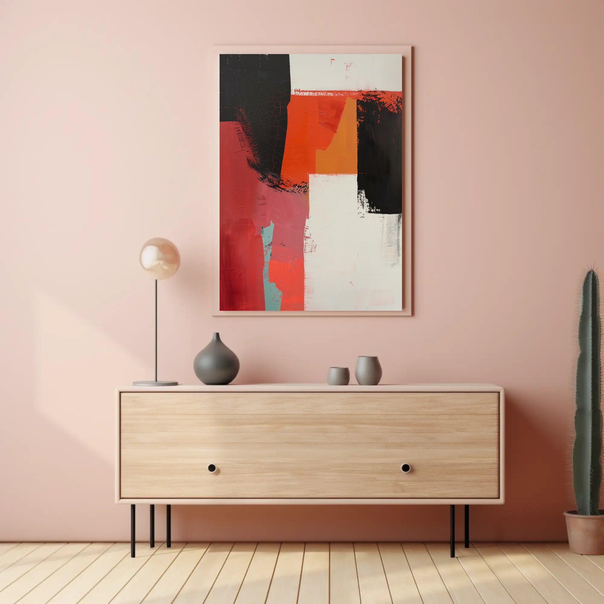 Bold Abstract Geometric Canvas Art, Abstract or Artistic Poster PosterGoat