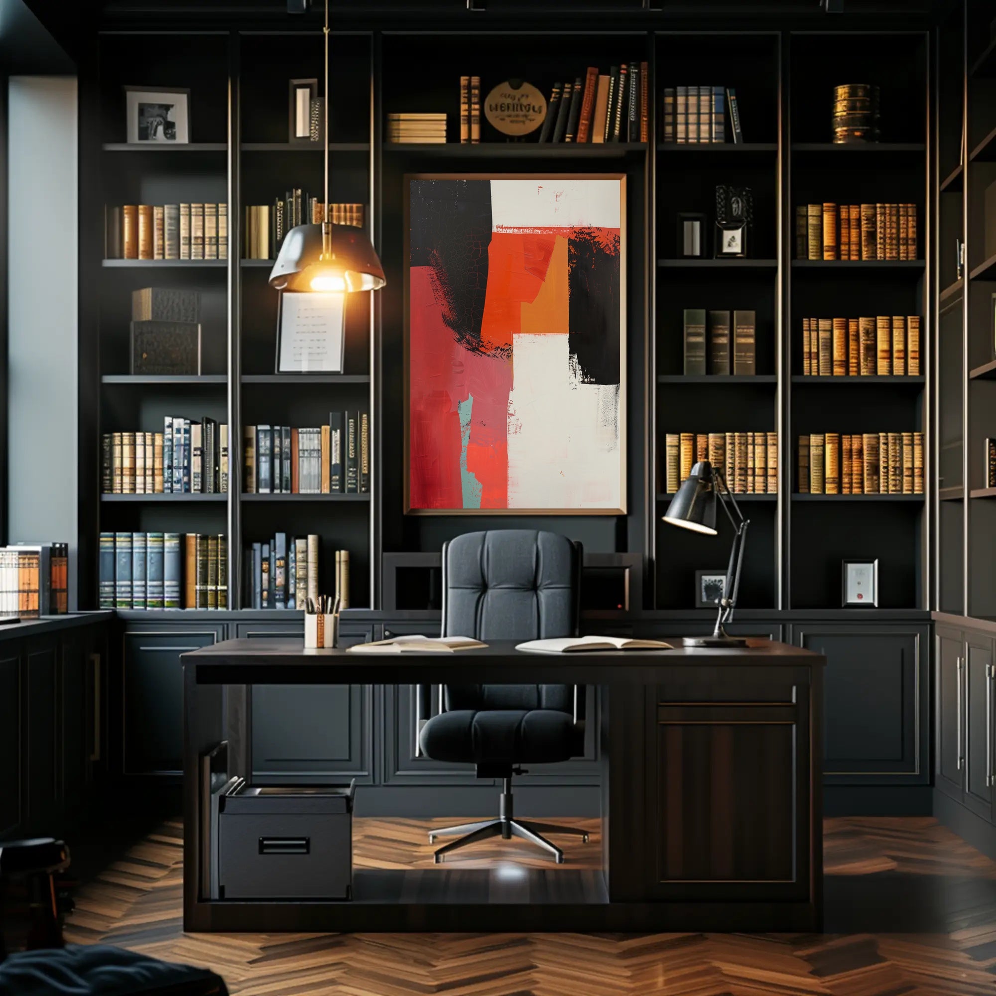 Bold Abstract Geometric Canvas Art, Abstract or Artistic Poster PosterGoat