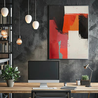 Bold Abstract Geometric Canvas Art, Abstract or Artistic Poster PosterGoat