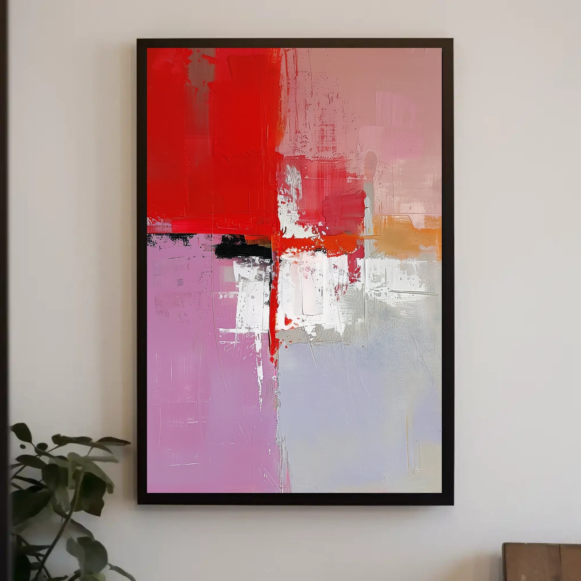 Bold Color Blocks Abstract Art Poster PosterGoat