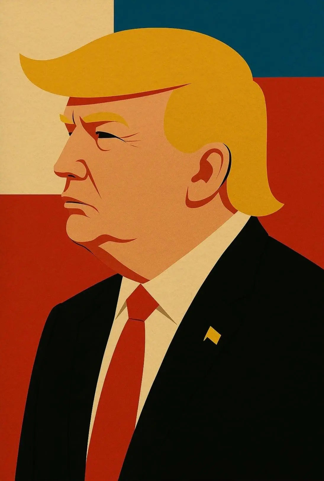 Bold Leadership Vision Pop Art Donald Trump Poster PosterGoat