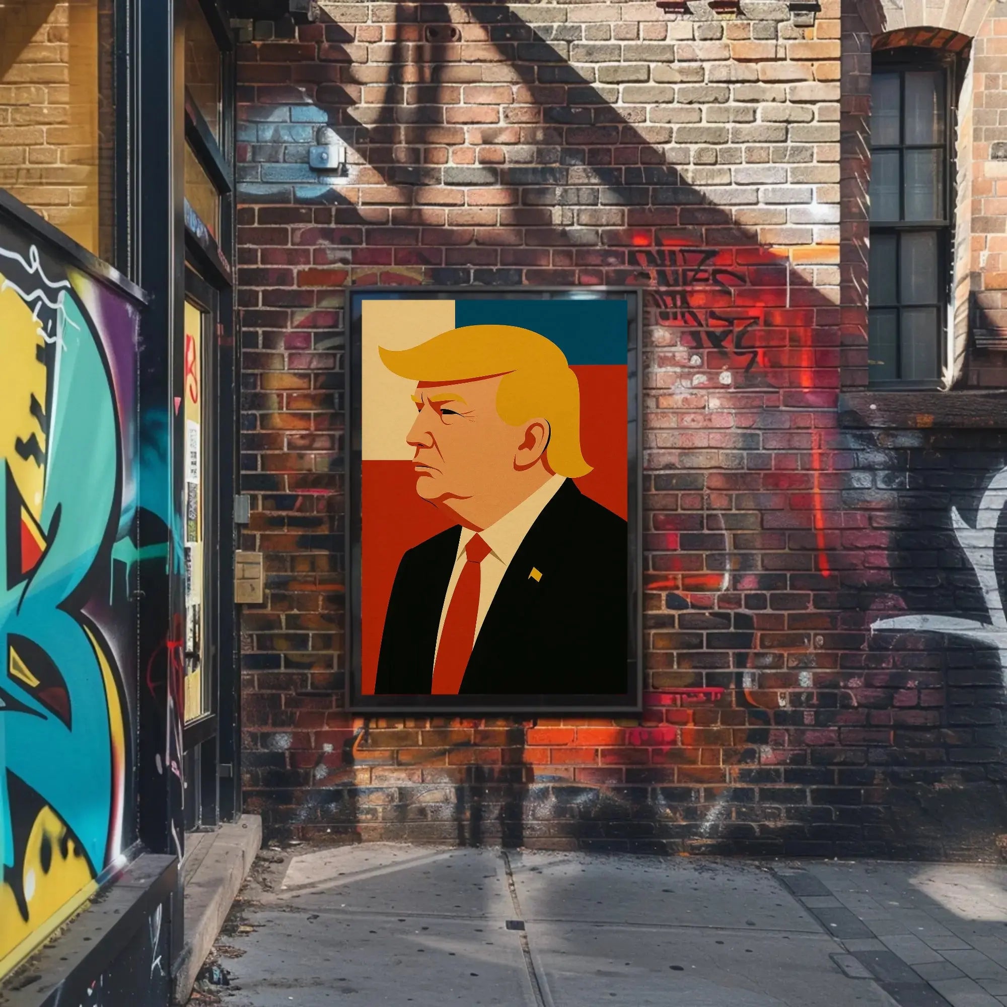 Bold Leadership Vision Pop Art Donald Trump Poster PosterGoat
