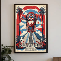 Bonampak Mayan Culture Heritage Vibrant Artistic Poster PosterGoat