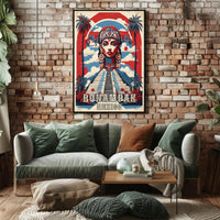 Bonampak Mayan Culture Heritage Vibrant Artistic Poster PosterGoat