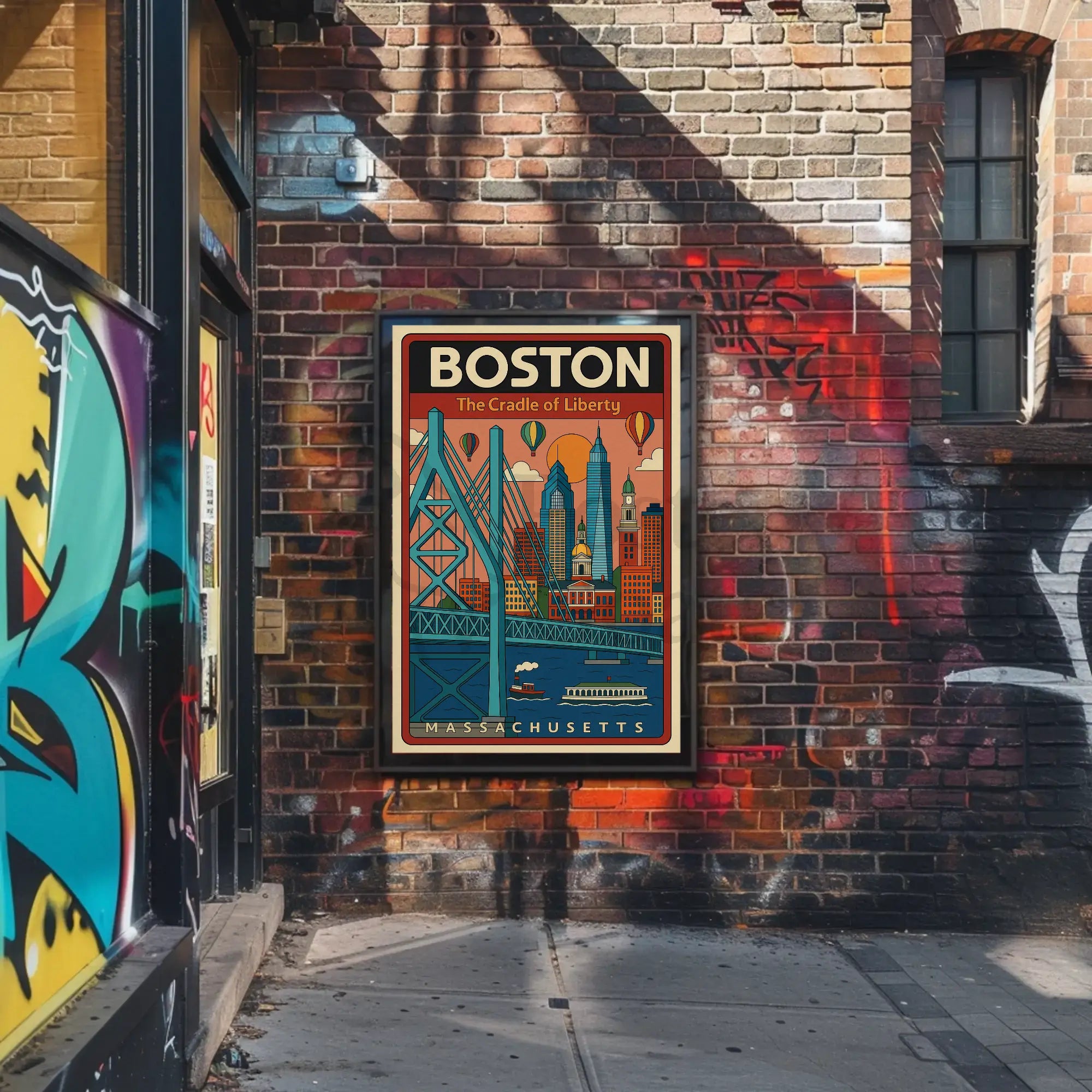 Boston Scenic Adventure Travel Poster PosterGoat