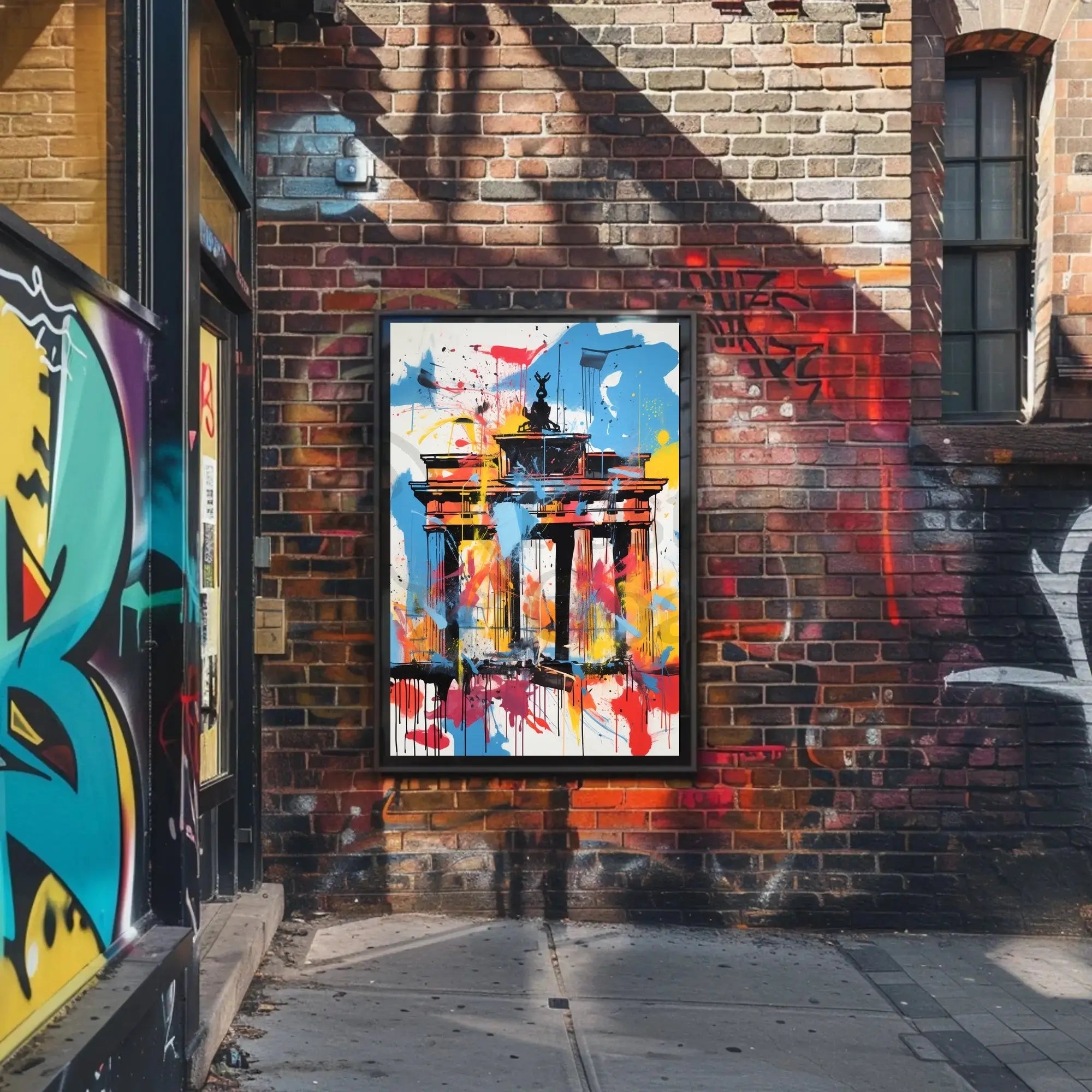 Brandenburg Gate Abstract Art Print - Abstract, Artistic, or Pop Culture Poster PosterGoat