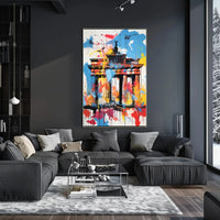 Brandenburg Gate Abstract Art Print - Abstract, Artistic, or Pop Culture Poster PosterGoat