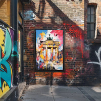 Brandenburg Gate Energetic Abstract Art Print - Artistic Poster PosterGoat