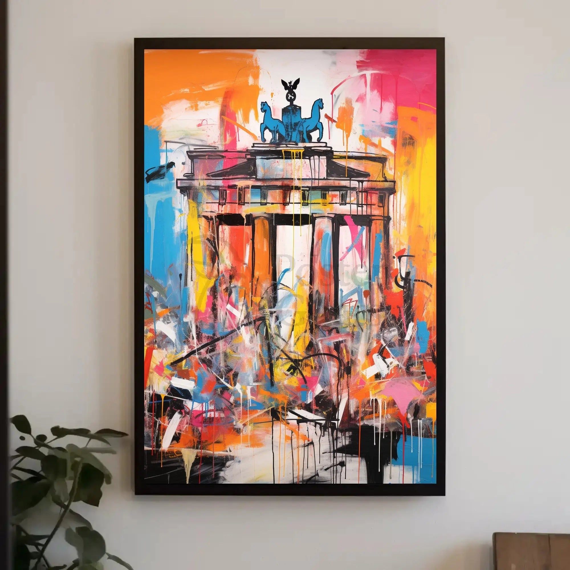 Brandenburg Gate Energy Abstract Pop Culture Poster PosterGoat