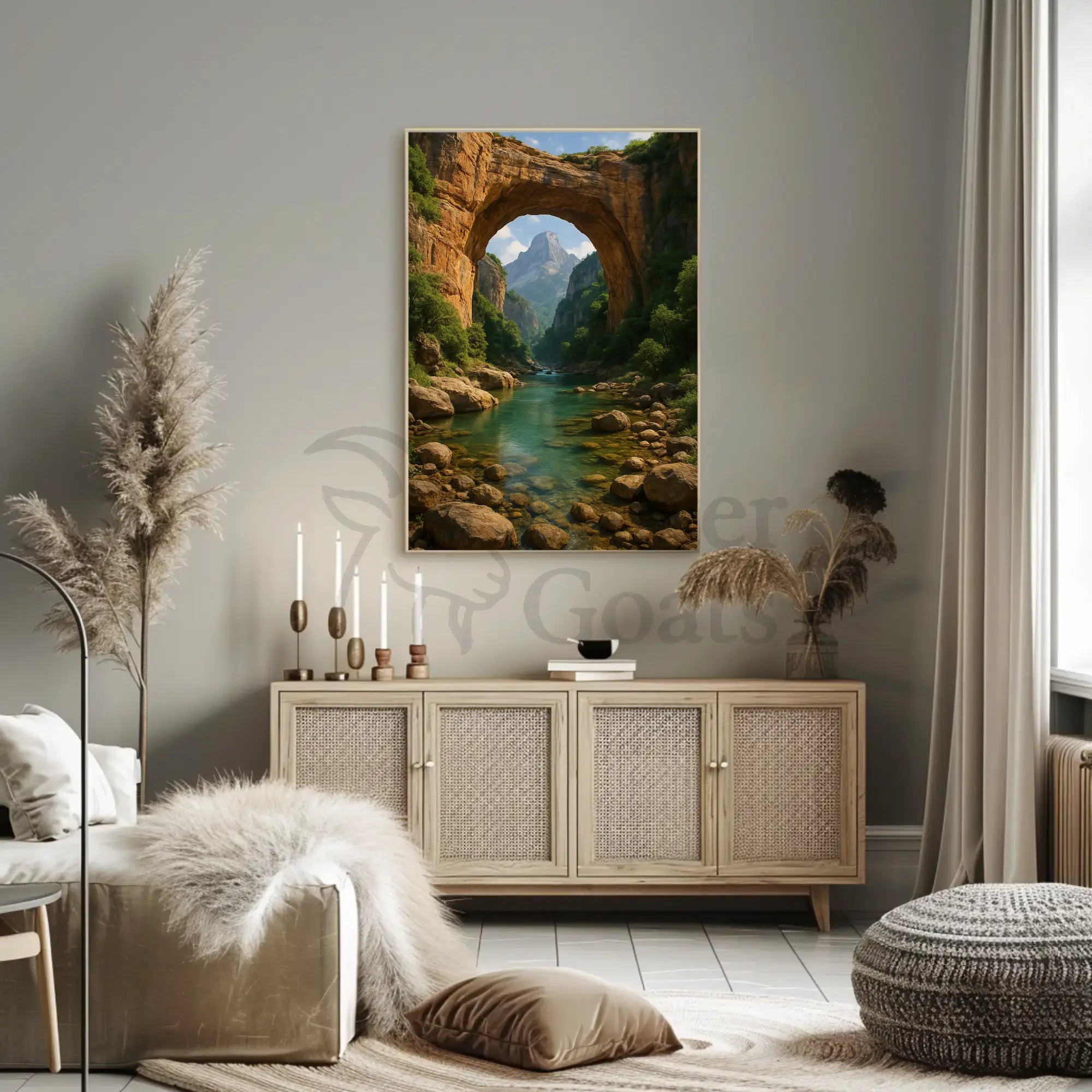 Breathtaking Arch and River Scenic National Park Poster PosterGoat