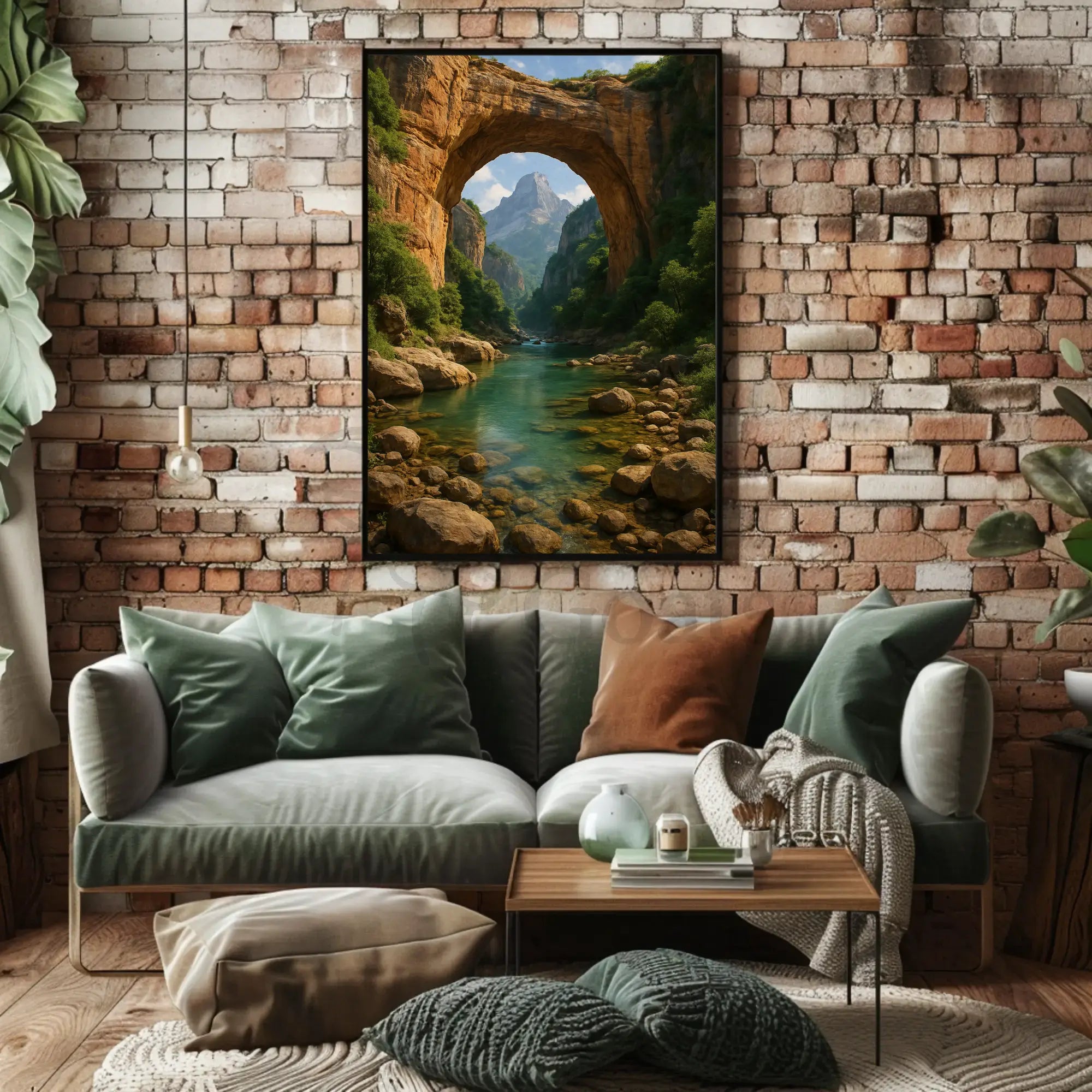 Breathtaking Arch and River Scenic National Park Poster PosterGoat