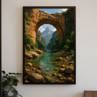 Breathtaking Arch and River Scenic National Park Poster PosterGoat