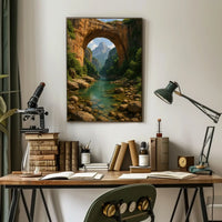 Breathtaking Arch and River Scenic National Park Poster PosterGoat