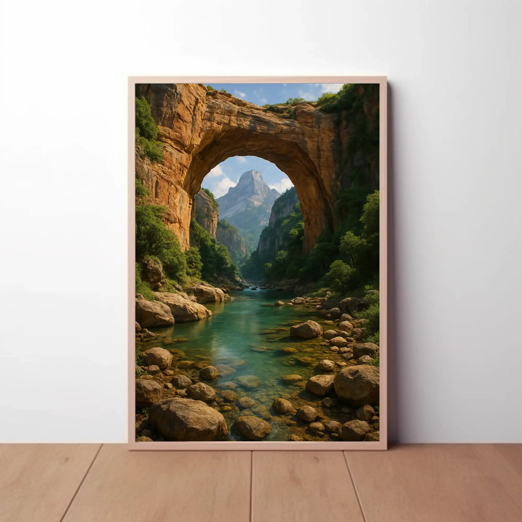 Breathtaking Arch and River Scenic National Park Poster PosterGoat