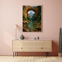 Breathtaking Arch and River Scenic National Park Poster PosterGoat