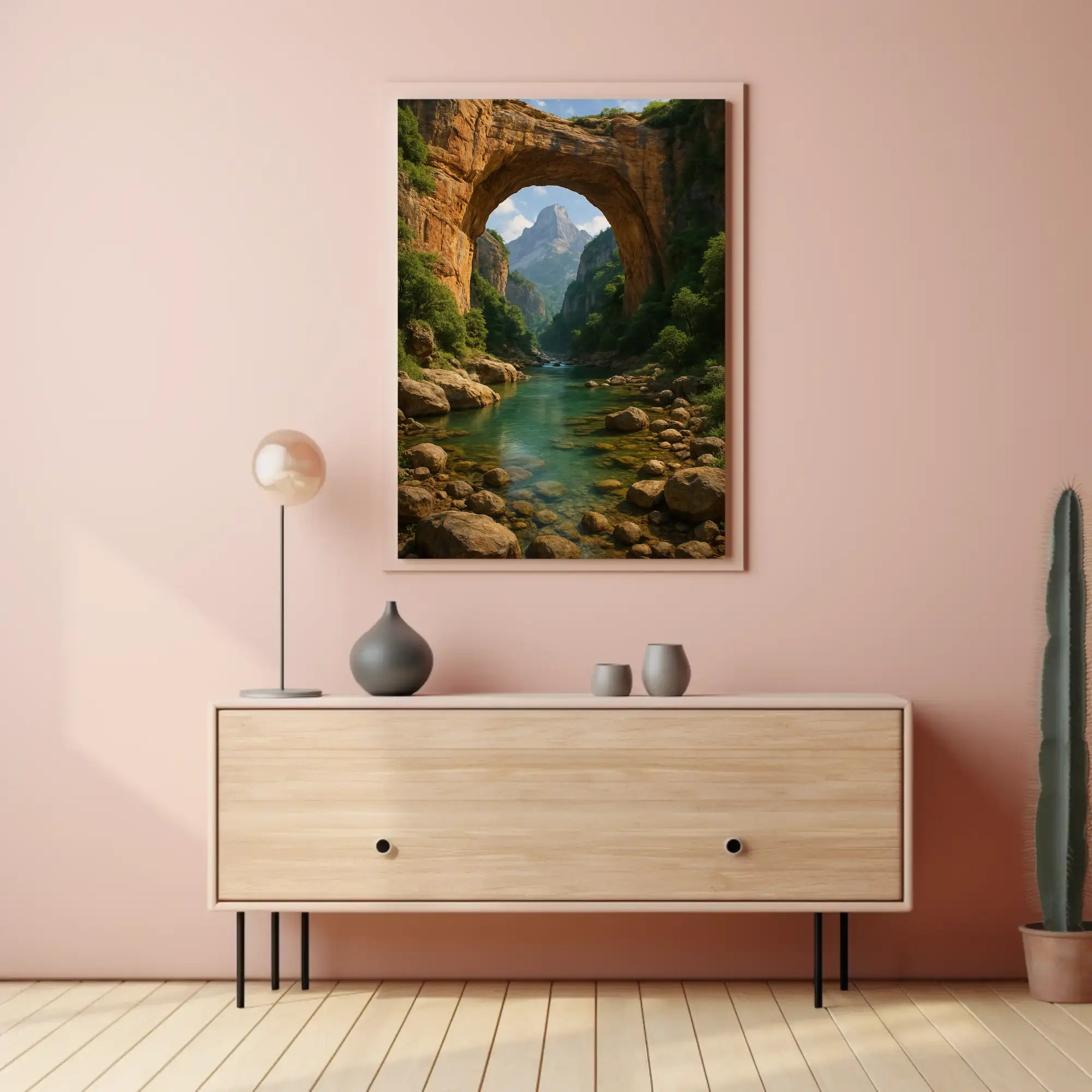 Breathtaking Arch and River Scenic National Park Poster PosterGoat
