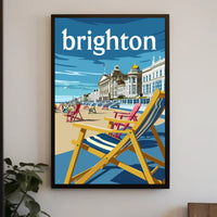 Brighton Seaside Nostalgia: Vintage Travel Poster PosterGoat
