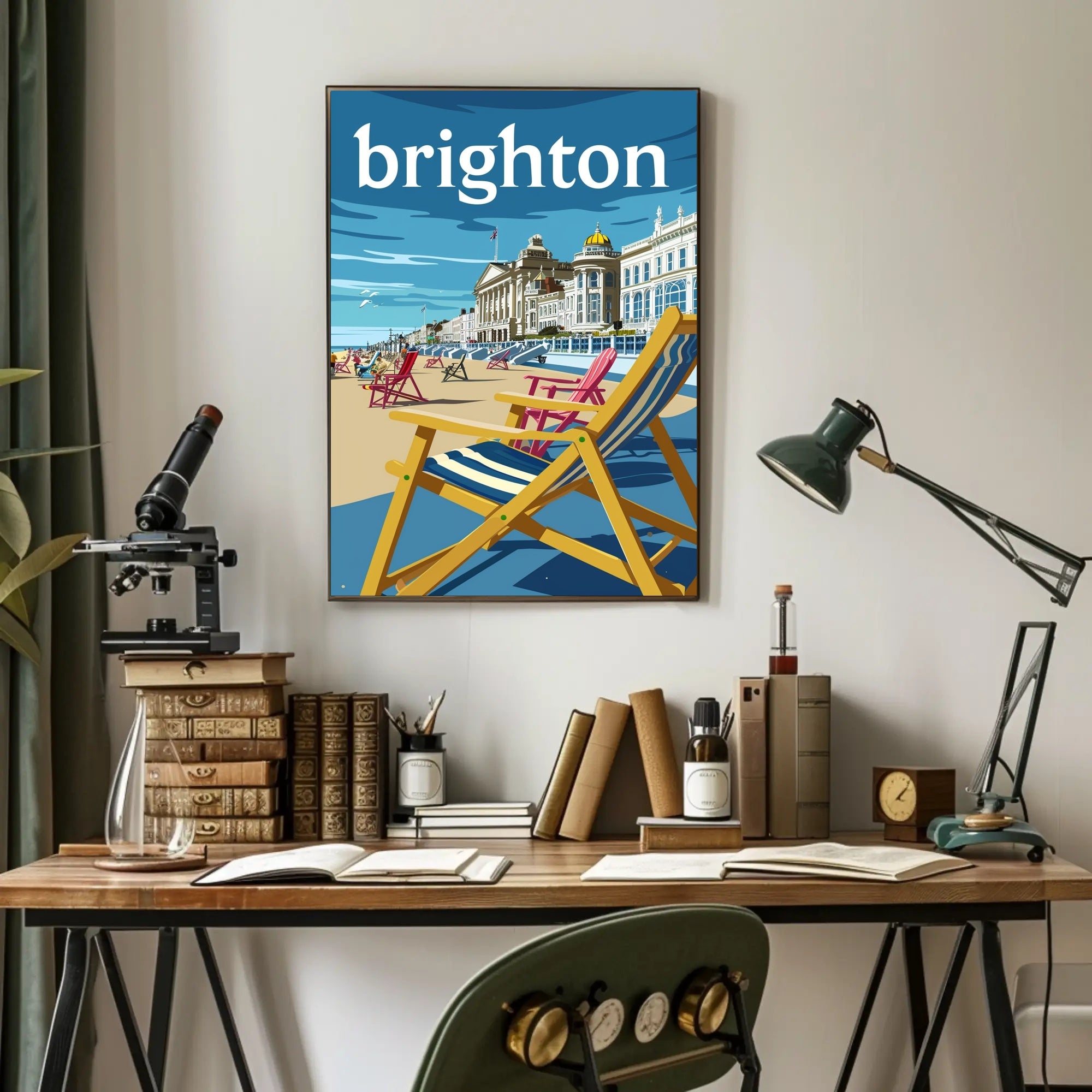 Brighton Seaside Nostalgia: Vintage Travel Poster PosterGoat