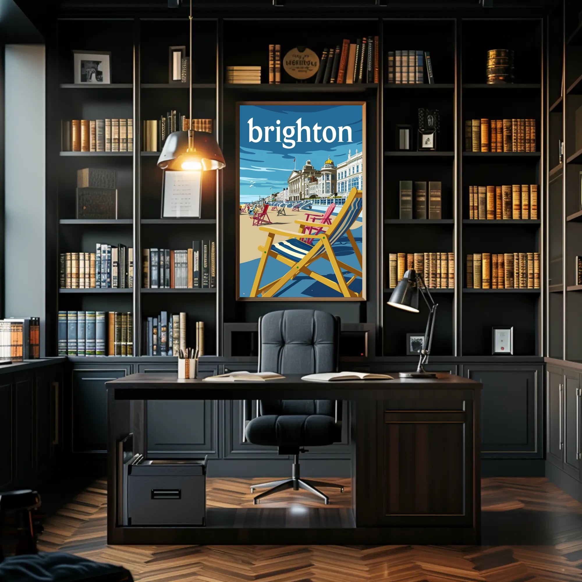 Brighton Seaside Nostalgia: Vintage Travel Poster PosterGoat