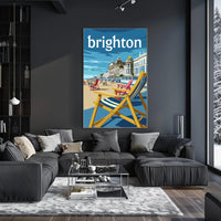 Brighton Seaside Nostalgia: Vintage Travel Poster PosterGoat
