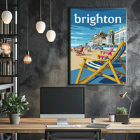 Brighton Seaside Nostalgia: Vintage Travel Poster PosterGoat