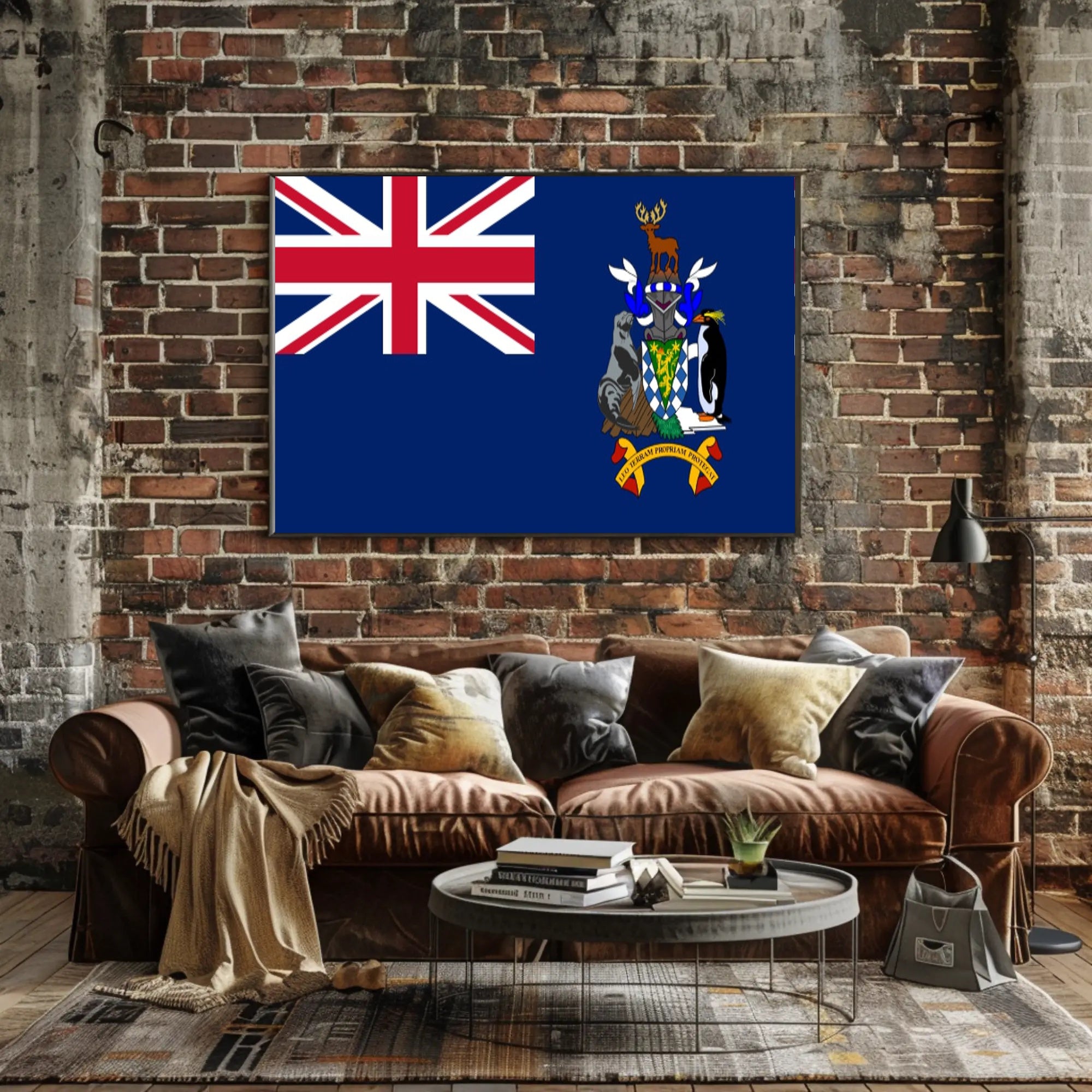 British Overseas Territory Flag Artistic Heritage Poster PosterGoat