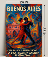 Buenos Aires Cultural Highlights Poster PosterGoat