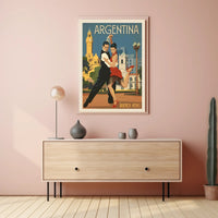 Buenos Aires Tango Vintage Travel Poster PosterGoat