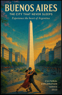 Buenos Aires The City That Never Sleeps Poster PosterGoat