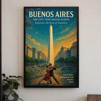 Buenos Aires The City That Never Sleeps Poster PosterGoat
