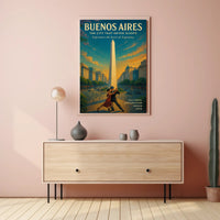 Buenos Aires The City That Never Sleeps Poster PosterGoat
