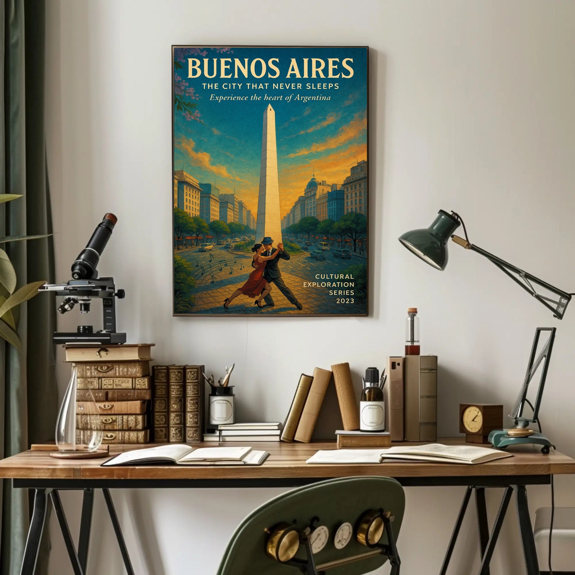 Buenos Aires The City That Never Sleeps Poster PosterGoat
