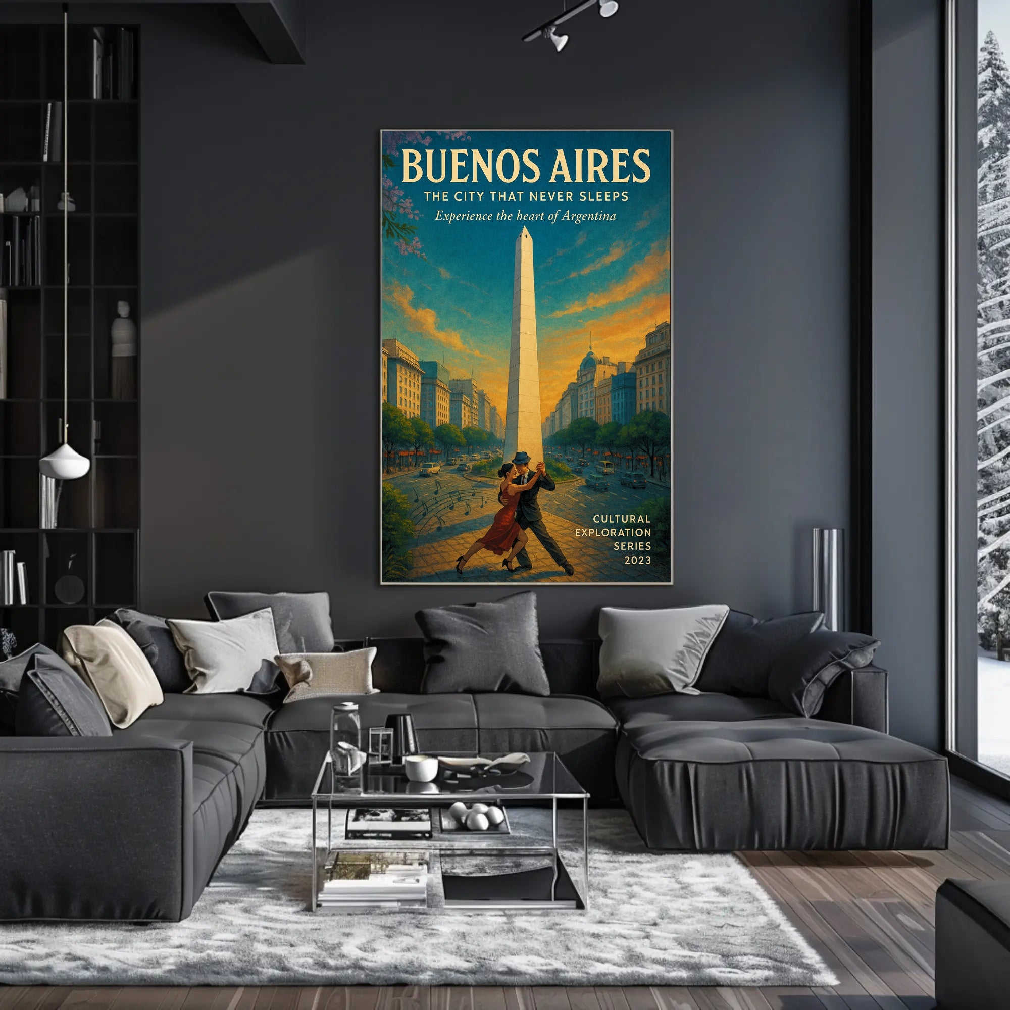 Buenos Aires The City That Never Sleeps Poster PosterGoat