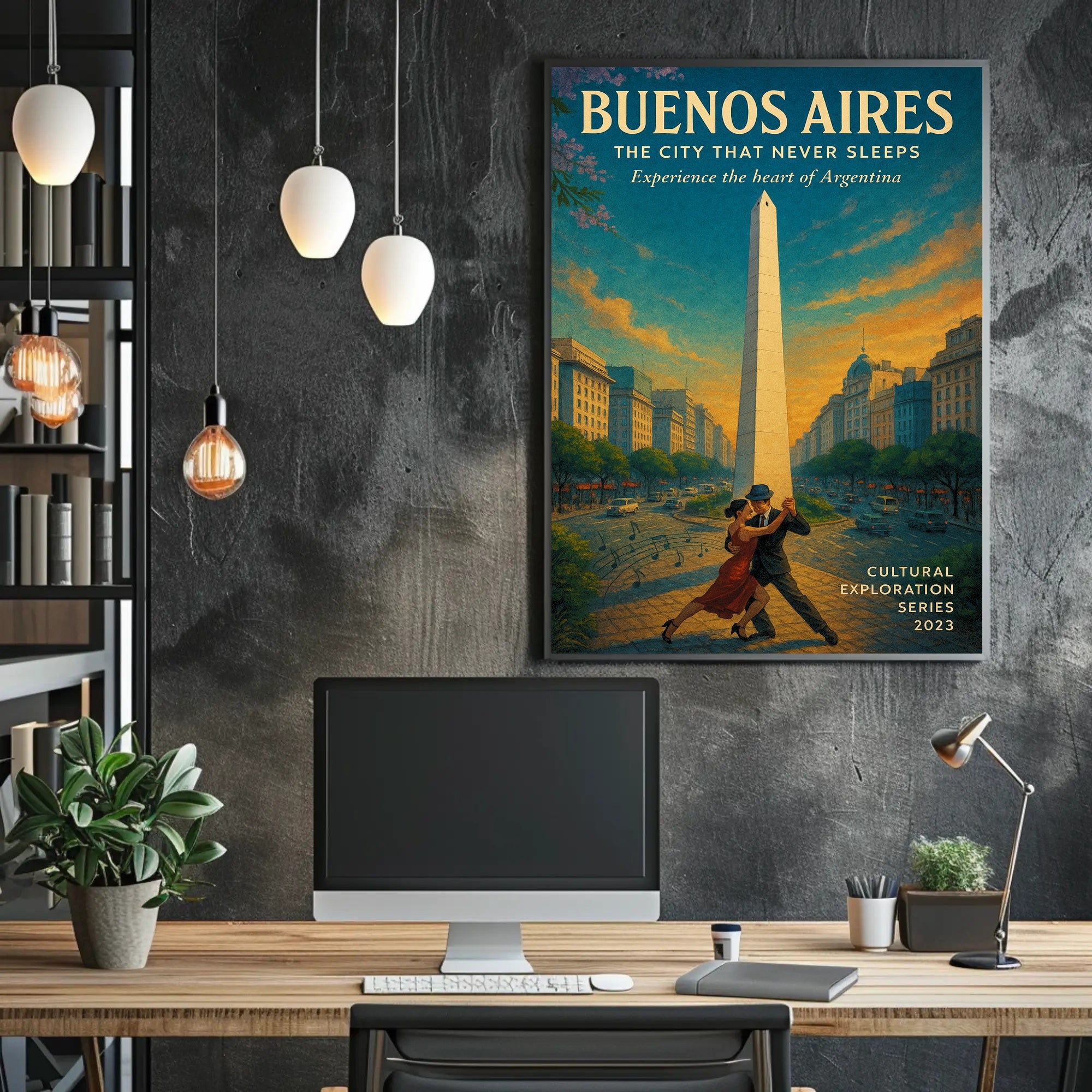 Buenos Aires The City That Never Sleeps Poster PosterGoat